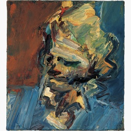 Head of Catherine Lampert, 1986, by Frank Auerbach.