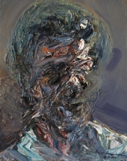 Head of an Old Woman, oil on panel, 24″ x 19″, 2004, by Eric Pennington