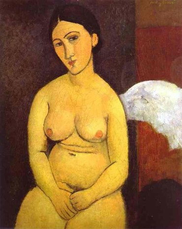 Seated Nude, by Modigliani